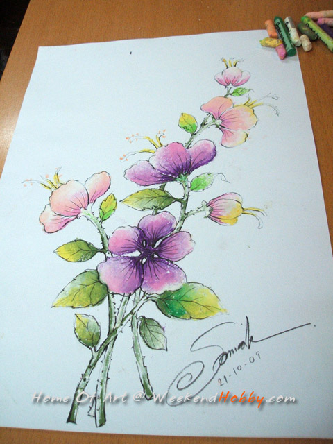ดอกไม้….วาดได้ด้วยตัวเราเอง มาฝึกวาดภาพดอกไม้กันดีกว่าค่ะ